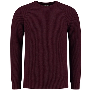 Trui Blue Loop Men Essential Sweater Bordeaux Melange