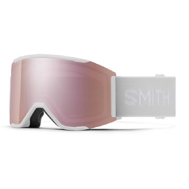 Skibrille Smith Squad Mag White Vapor 2021 / Chromapop Everyday Rose Gold Mirror / Storm Rose Flash