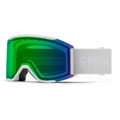Lunettes de Ski Smith Squad Mag White Vapor 2021 / Chromapop Everyday Green Mirror / Storm Rose Fl