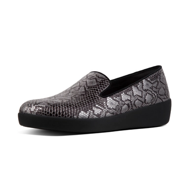 FitFlop Audrey Python Print Smoking Black