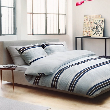 Housse de Couette Marc O'Polo Malmo Marine Satin de Coton