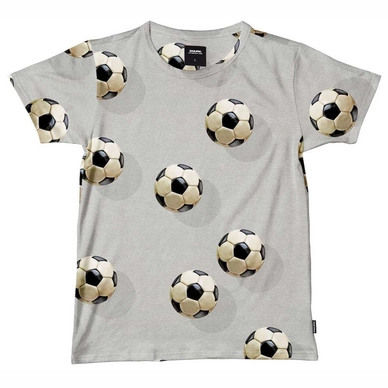 T-shirt SNURK Unisexe Fussball Grey