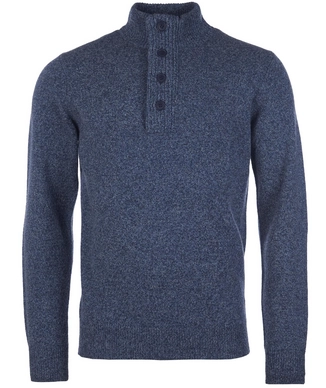 Pull Barbour Homme Essential Patch Half Zip Inky Blue