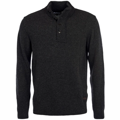 Trui Barbour Men Essential Patch Half Zip Charcoal