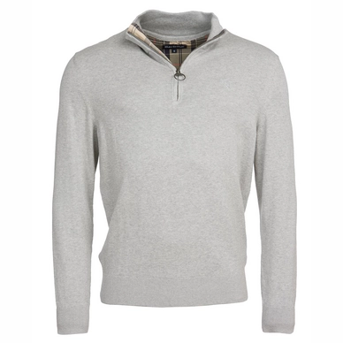 Trui Barbour Men Tain Half Zip Grey Marl