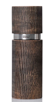 Peper- en zoutmolen AdHoc Texture Antique Zwart 15 cm