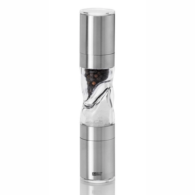 Salt and Pepper Mill AdHoc Duomill Pure Stainless Steel