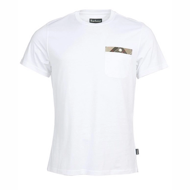 T-Shirt Barbour Men Durness Pocket Tee White