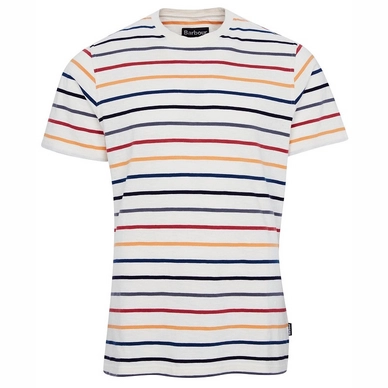 T-Shirt Barbour Men Summer Stripe Tee Ecru