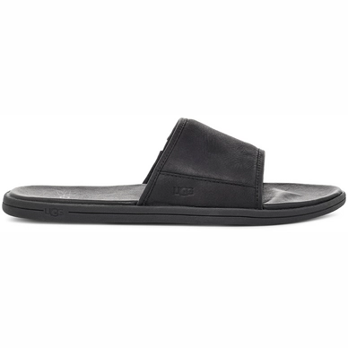 Claquettes UGG Men Seaside Slide Black Leather