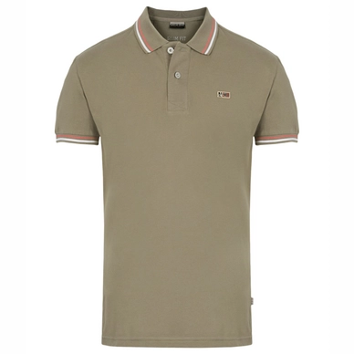 Poloshirt Napapijri Taly SS Stripe Khaki Herren