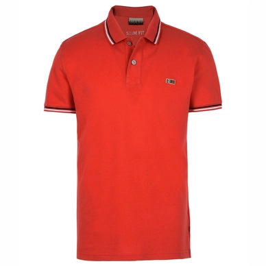 Poloshirt Napapijri Taly SS Stripe Bright Red Herren