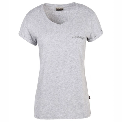 T-Shirt Napapijri Shew Light Grey Mel Damen