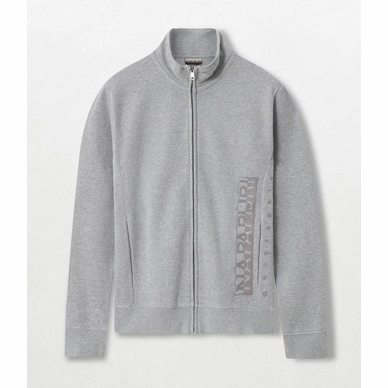 Sweatshirt Napapijri Men Berber Full Zip Med Grey Mel