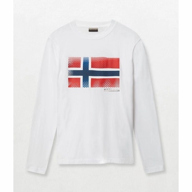 Longsleeve Napapijri Sibu LS Bright White Herren