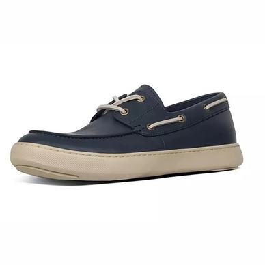 FitFlop Men Lawrence Boat Shoes Midnight Navy