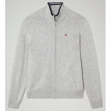 Trui Napapijri Men Dain Full Zip 2 Medium Grey Melange