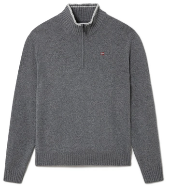 Trui Napapijri Men Dain Half Zip 2 Dark Grey Melange