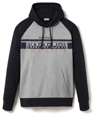 Trui Napapijri Men Brilo Hood Medium Grey Melange