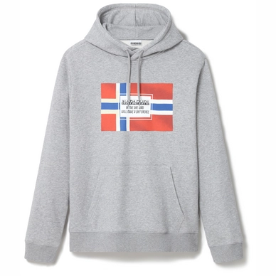 Trui Napapijri Men Bera Hood Medium Grey Melange