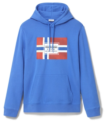 Trui Napapijri Men Bera Hood Blue Dazzling