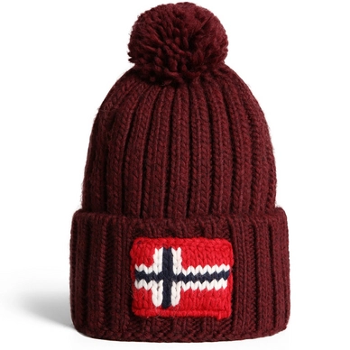 Hat Beanie Napapijri Semiury 5 Men Burgundy Fudge