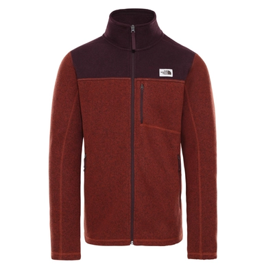 Fleece The North Face Men Gordon Lyons Full Zip Brandy Brown Dark Heather Root Brown
