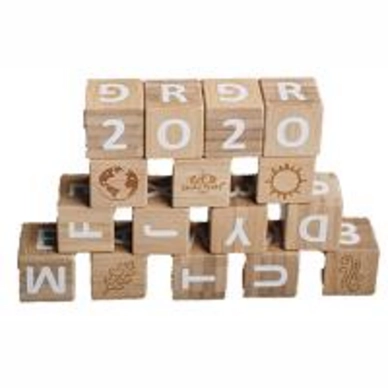 Blokken Kinderfeets ABC Blocks Bamboo