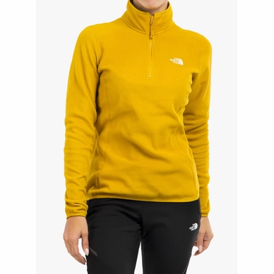 Pull-Over The North Face Women 100 Glacier 1/4 Zip Arrowwood Jaune