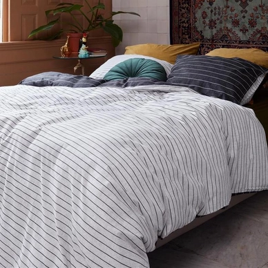 Dekbedovertrek At Home by Beddinghouse Notes Zwart Wit Katoen