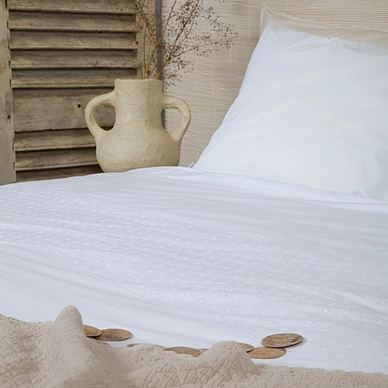 Dekbedovertrek Town&Country Olivia White Percal