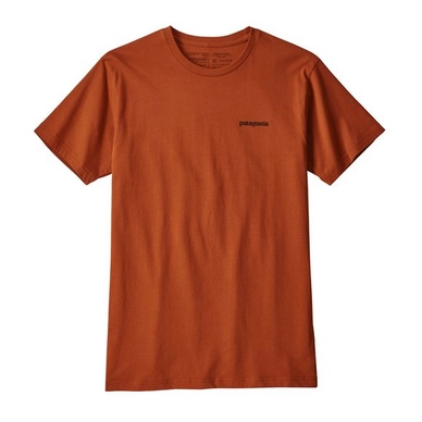 T-Shirt Patagonia Mens P-6 Logo Organic T-Shirt Copper Ore