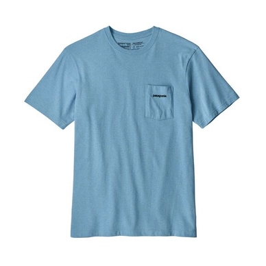 T-Shirt Patagonia Men's P-6 Logo Pocket Responsibili-Tee Break Up Blue