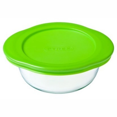Ocuisine Cook & Store Contenitore Rotondo 26cm 2,3L Vetro Borosilicato Con Coperchio Rosso