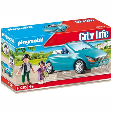 Playmobil City Life Papa mit Tochter und Cabrio 70285