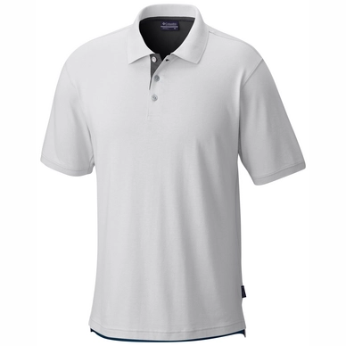 Polo Columbia Men Harborside  White Collegiate Navy