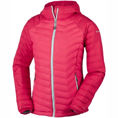 Ski Jas Columbia Powder Lite Hooded Jacket Women's Red Camellia Red Lily