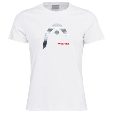 T-shirt de Tennis HEAD Women Club Lara White Red