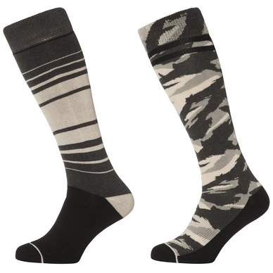 Chaussettes de Ski Protest Men Pulpby Active Snow Socks Deep Grey (2 Packs)