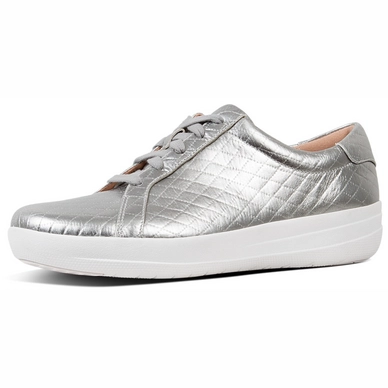 Sneaker FitFlop F-Sporty II Quilted Silver Damen