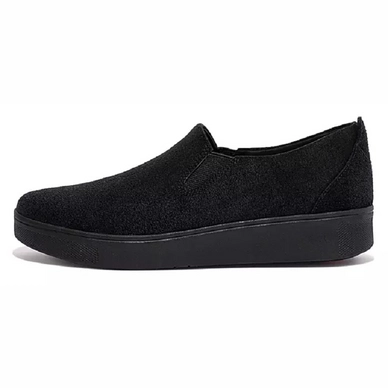 FitFlop Rally Slip On Suede All Black Damen