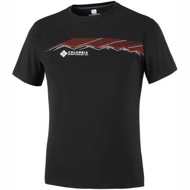 T-Shirt Columbia Zero Rules Short Sleeve Graphic Black Mountain Peak Herren