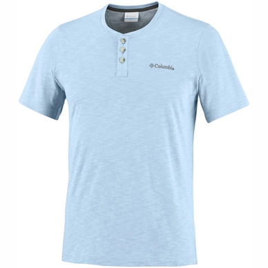 T-Shirt Columbia Lookout Point Short Sleeve Henley Oxygen Solid Herren