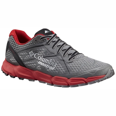 Trail Running Shoe Schoen Columbia Men's Caldorado II Charcoal Bright Red