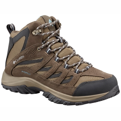 Wanderschuh Columbia Crestwood Mid Waterproof Pebble Oxygen Damen Outdoorsupply