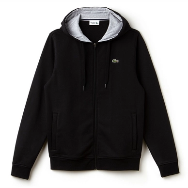 Hoodie Lacoste 1HS1 Black Silver Chine