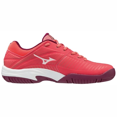 Tennisschuh Mizuno Exceed Star Clay Court Fiery Coral White Kinder