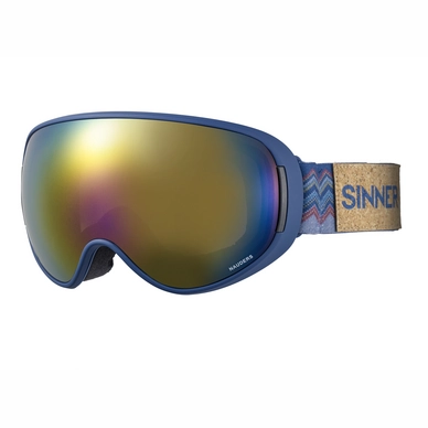 Masque de Ski Sinner Nauders Matte Blue Red Mirror Sintec