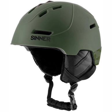 Skihelm Sinner Silverton Matte Moss Green Camo