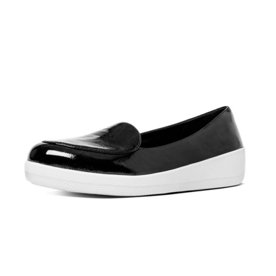 FitFlop Sneakerloafer Black Patent